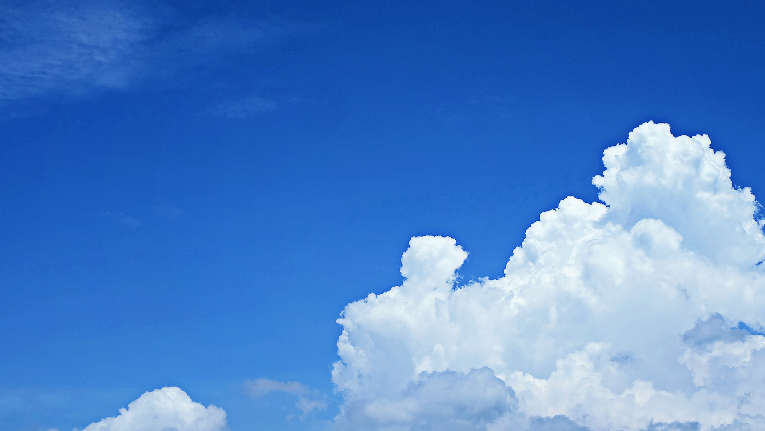 Nimbus Clouds and Blue Sky